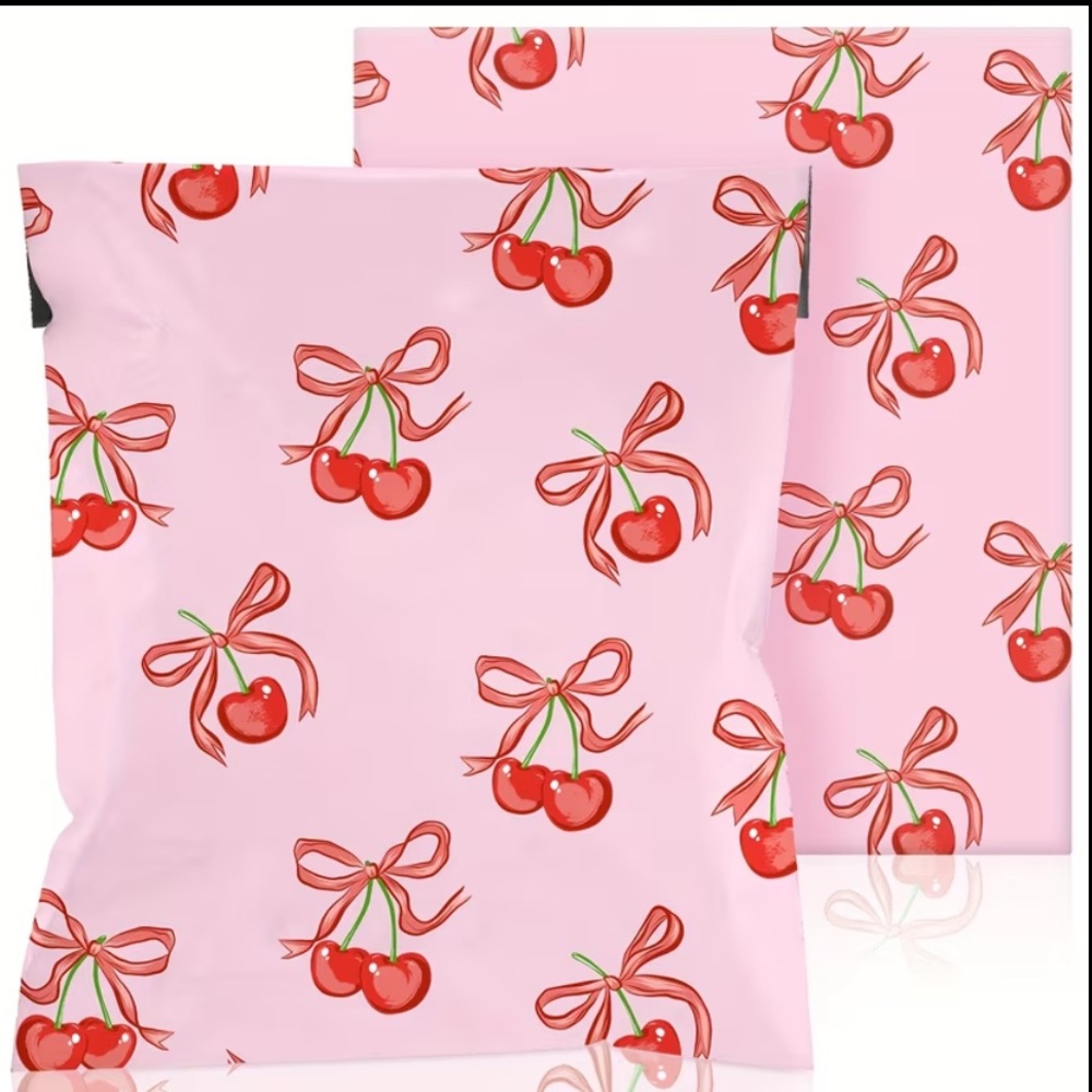 555PC Bundle 25 10โx13โ Poly Mailers, 25 Cards, 500 Stickers & 5 Bag Charms - Picture 3 of 15